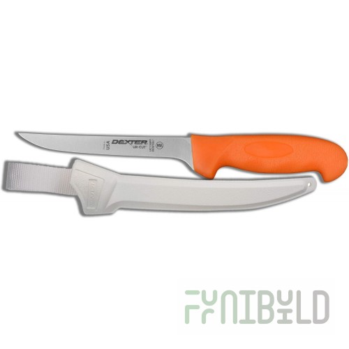 Dexter Russell UC136FF-PCP 6 Inch Blade 11 Inch Overall Flexible Knife Rubber Orange