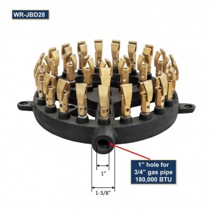 GSW USA WR-JBD28NG 12 Inch gas Jet Burner Duck Mouth Shape 28 Tips GSW USA WR-JBD28NG 12 Inch gas Jet Burner Duck Mouth Shape 28 Tips