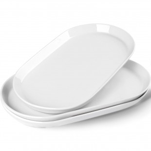 Stanton Trading STRE-34 9-3/8 Inch Oval Platter American White Ceramic Stanton Trading STRE-34 9-3/8 Inch Oval Platter American White Ceramic