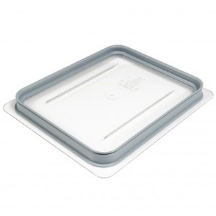 Cambro 20CWGL135 10 Inch Clear Food Pan Cover with Dishwasher Safe Design