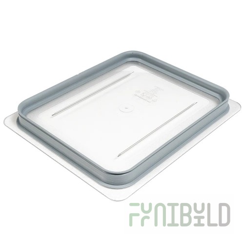 Cambro 20CWGL135 10 Inch Clear Food Pan Cover with Dishwasher Safe Design