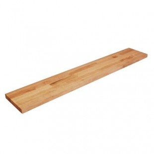 John Boos L059-O 72 Inch Steam Table Cutting Board Edge Grain Northern Hard Rock Maple with Penetrating Oil Finish
