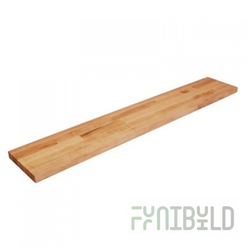 John Boos L059-O 72 Inch Steam Table Cutting Board Edge Grain Northern Hard Rock Maple with Penetrating Oil Finish