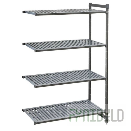 AllPoints 45208 24 Inch Brushed Graphite Shelf Add V1 for Foodservice Storage