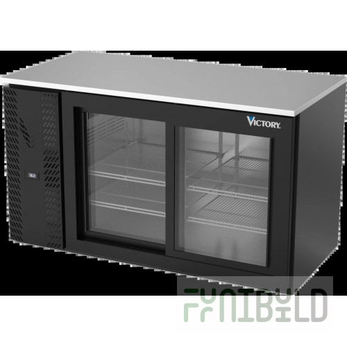 Victory VBB58HC-F-B Back Bar Refrigerator Food Rated Two-section