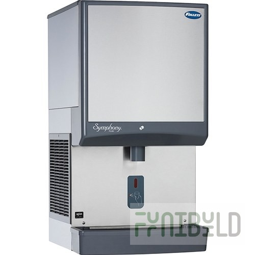 Follett 25HI425A-SI-DP Symphony Plus Air-Cooled Ice Dispenser Wall Mount with Drain Pan 425 Lb/Day