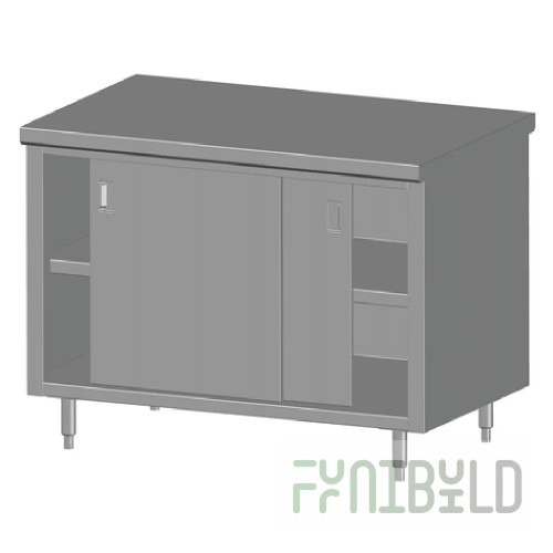 SPG International 5CBT-24 Universal Stainless Work Table Cabinet Base With Open Front 60