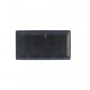 Steelite 68A415EL595 12-3/4 Inch Rectangular Platter Melamine Slate Finish