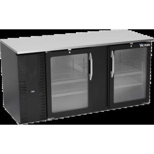 Victory VBB68HC-F-B Back Bar Refrigerator Food Rated Two-section