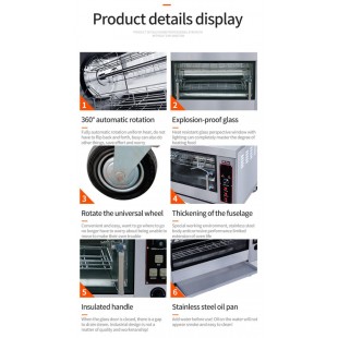 Glass for electric grill YXD-268