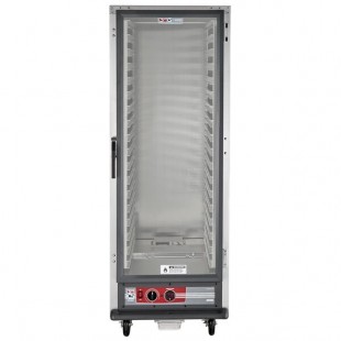 Metro C519-HFC-L 25 Inch Mobile Heated Holding Cabinet Aluminum Clear Door