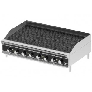 Vollrath CBGHD-48 48 Inch Gas Charbroiler Heavy-Duty with 8 Burners 160000 BTU