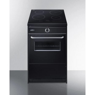 Summit TEM665CW 24 Inch Induction Range with 2.92 cu.ft Oven Capacity