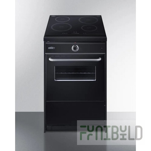 Summit TEM665CW 24 Inch Induction Range with 2.92 cu.ft Oven Capacity