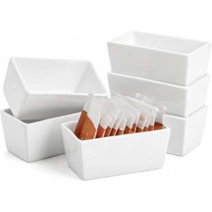 Crestware CM68 2-1/2 Inch Sugar Packet Holder Ceramic Dover White with Caddy Crestware CM68 2-1/2 Inch Sugar Packet Holder Ceramic Dover White with Caddy