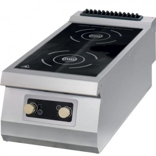 Induction cooker PEI-2/G1, 2 burners - 3.5 kW and 5 kW, power consumption - 8.5 kW. 445(365)*900*859
