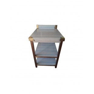 Corner wall table NBMSUN-6/7B (600x700x850 in, with side)