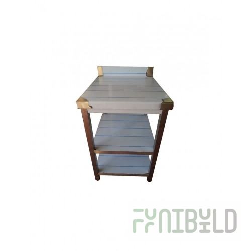 Corner wall table NBMSUN-6/7B (600x700x850 in, with side)