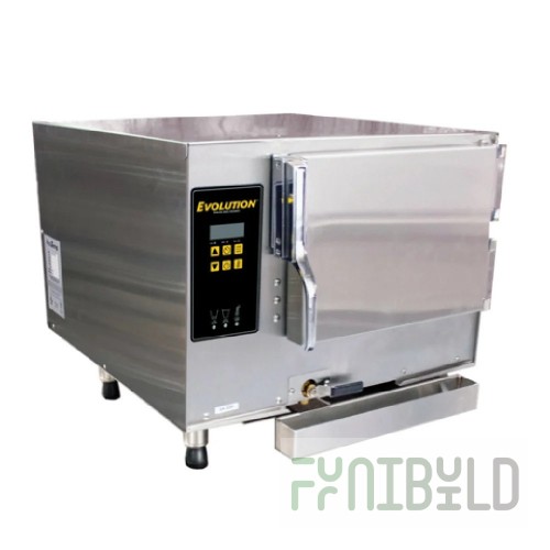 AccuTemp E32083E150 TPL 27 Inch Electric Convection Steamer with 3 Compartments