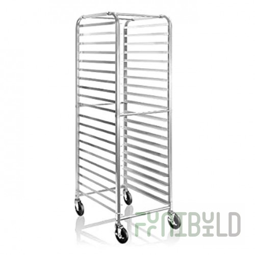 Roll-in trolley for combi steamer TSh-PK-16 for 16 levels (16 for sheets 400x600 in, 740x600 (720) x1785 in)