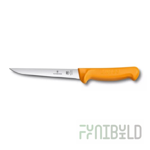 Victorinox 5.8401.16 6 Inch Blade Boning Knife Normal Edge Orange Handle