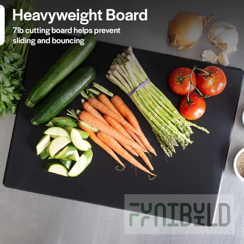 JB Prince U908 A 18 Inch Rubber Cutting Board NSF with Durable Surface