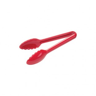 Winco CVST-6R 6 Inch Serving Tong Polycarbonate Red NSF Heat Resistant