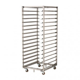 Rack trolley TS-4-R-18 (820x1110x1777mm, tier pitch 86mm, tray dimensions 750x1100mm)