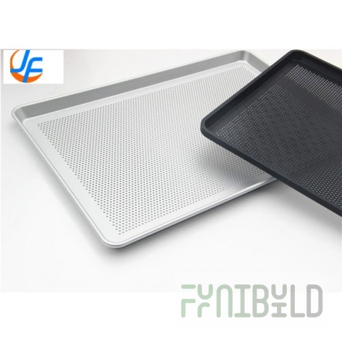 Perforated aluminum baking tray 600x400 in