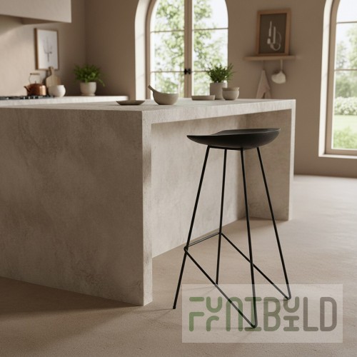 Frame of bar stool Loft-3 320x320x710 in, art. StBar-3 m/k black moire