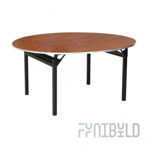 Forbes Industries PLY36RDMXEIC-TBL-WB 36 Inch Round Plywood Cafe Table with MAXX Edge Finish