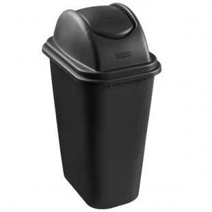 Rubbermaid FG306700BLA Untouchable Swing Lid Black Fits 10 Gal Can