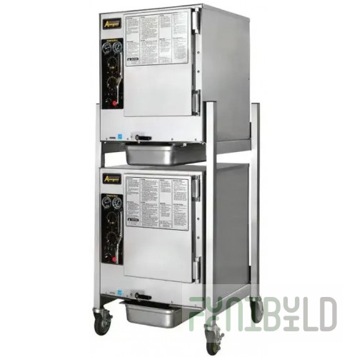 AccuTemp S62401D060 DBL 27 Inch Two Steam'N'Hold Boilerless Convection Steamer with stand