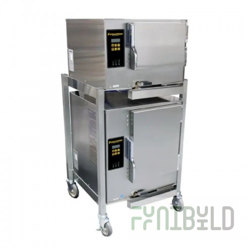 AccuTemp E3/E64803D140 DBL 27 Inch Electric Convection Steamer Stainless Steel with 2 Compartment
