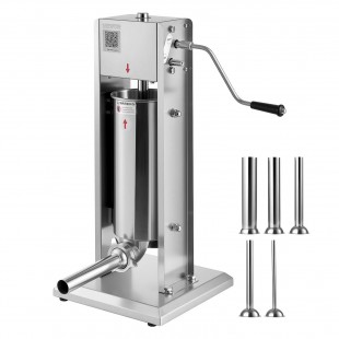 Matfer 215605 11 lb Manual Sausage Stuffer with Aluminum Mechanism and Gears