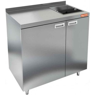 Wall-mounted table for coffee machines NBMKMO-10/7B (1000x700x850mm, with side)