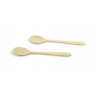 JB Prince RB515 7.75 Inch Bamboo Disposable Sorbet Spoon Eco-Friendly