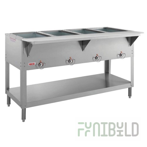 Hubert 28W-111 Kratos® Electric Steam Table/Hot Food Table Four Wells Stationary