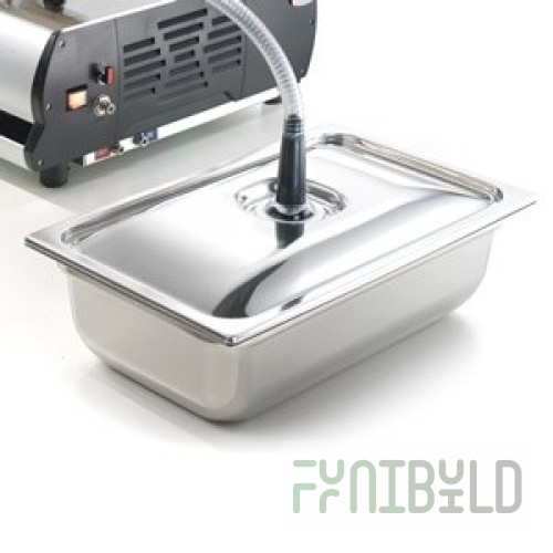Sirman 5858VAC12000C 1/2 Gastronorm Lid For Reinforced Gastronorm Containers Use With External Vacuum Hose