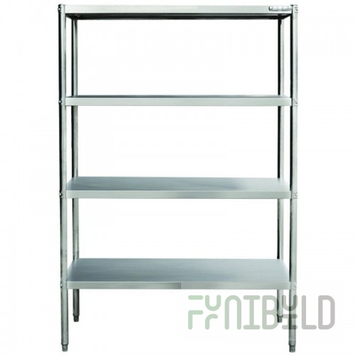 Eagle A4-74-2442S 42 Inch 4-Tier Wire Shelving Unit with Stainless Steel Finish