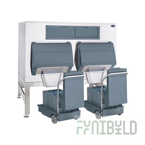 Follett DEV3900SG-72-125 72 Inch Ice Bin Stainless Steel System with SmartCART