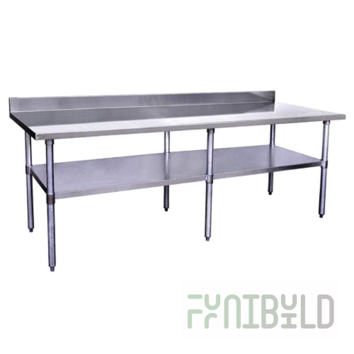 Hubert 28W-077 Kratos® 304 Stainless Steel Work Table 96