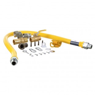 Dormont CAN1675BPQR48BX 3/4 Inch Diameter 48 Inch Long Gas Connector Hose Kit with Restraining Device