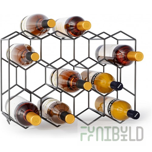 Optional 12 Inch Wire Frame Bottle Well Holds (4) Bottles Juice and Wine for Royal Series, Krowne KR-422