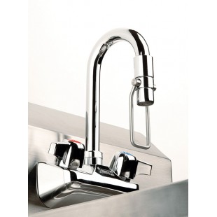 Optional Stainless Steel Hands-Free Spout Valve for Hand Sinks, Krowne 21-451