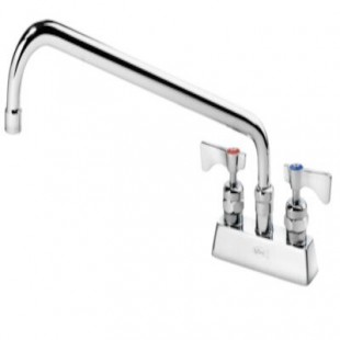 Krowne 15-314L-L-F2 4 Inch Deck Mount Faucet with 14 Inch Swing Spout Lever Handles