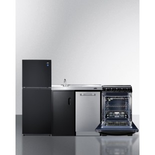 Summit ACK80HT 80 Inch All-in-one Kitchenette Electric Kitchen Unit