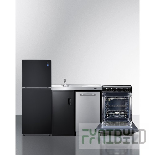Summit ACK80HT 80 Inch All-in-one Kitchenette Electric Kitchen Unit