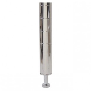 Omcan 31377 64 Inch Post Without Leveler Chrome NSF Durable Support