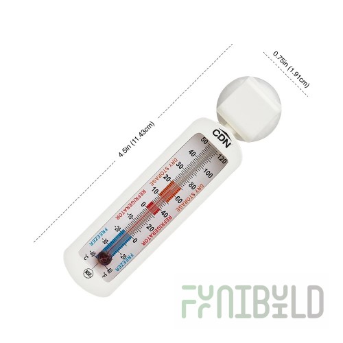 CDN EFG120-X2 -40 to +120°F Refrigerator Freezer Thermometer 2 Packs